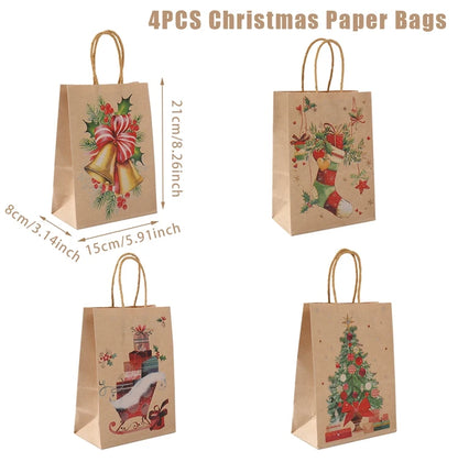 Christmas Kraft Paper Bag