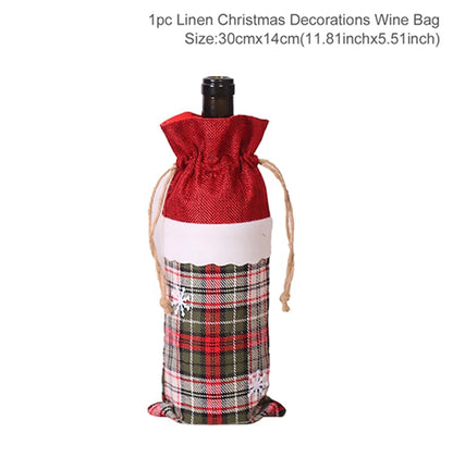 Christmas Wine Bottle Cover