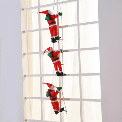 Santa Claus Climbing Ladder Decoration