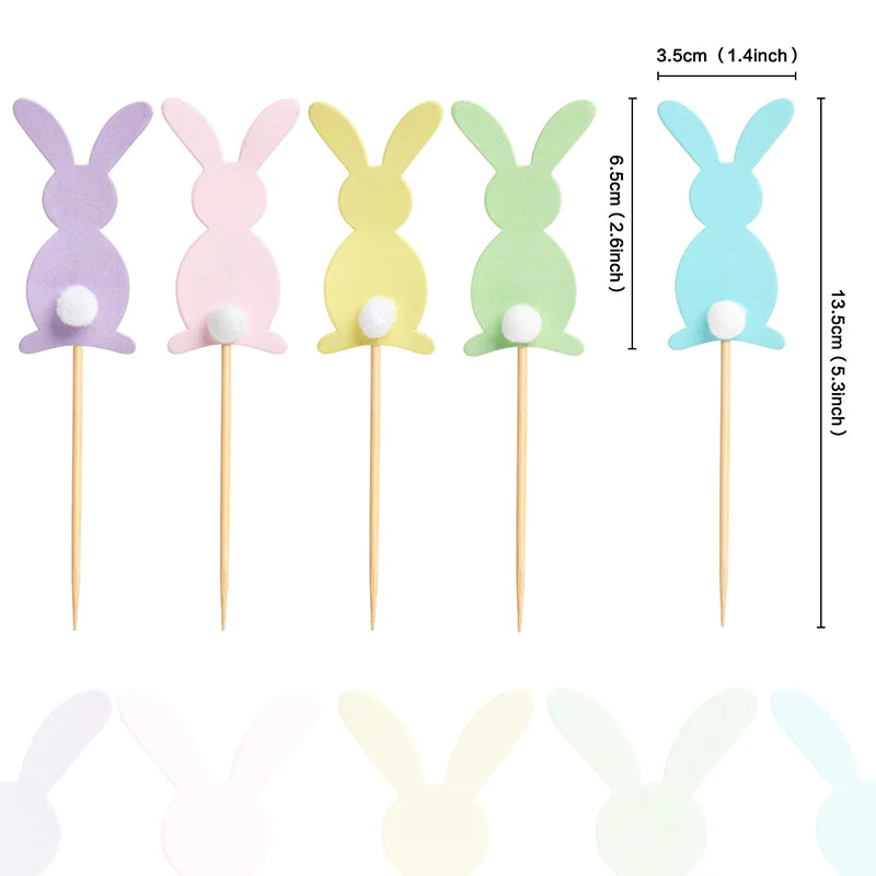 Easter Bunny Cupcake Toppers