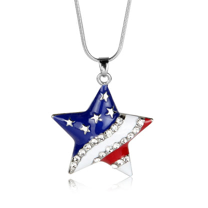 America Flag Necklace