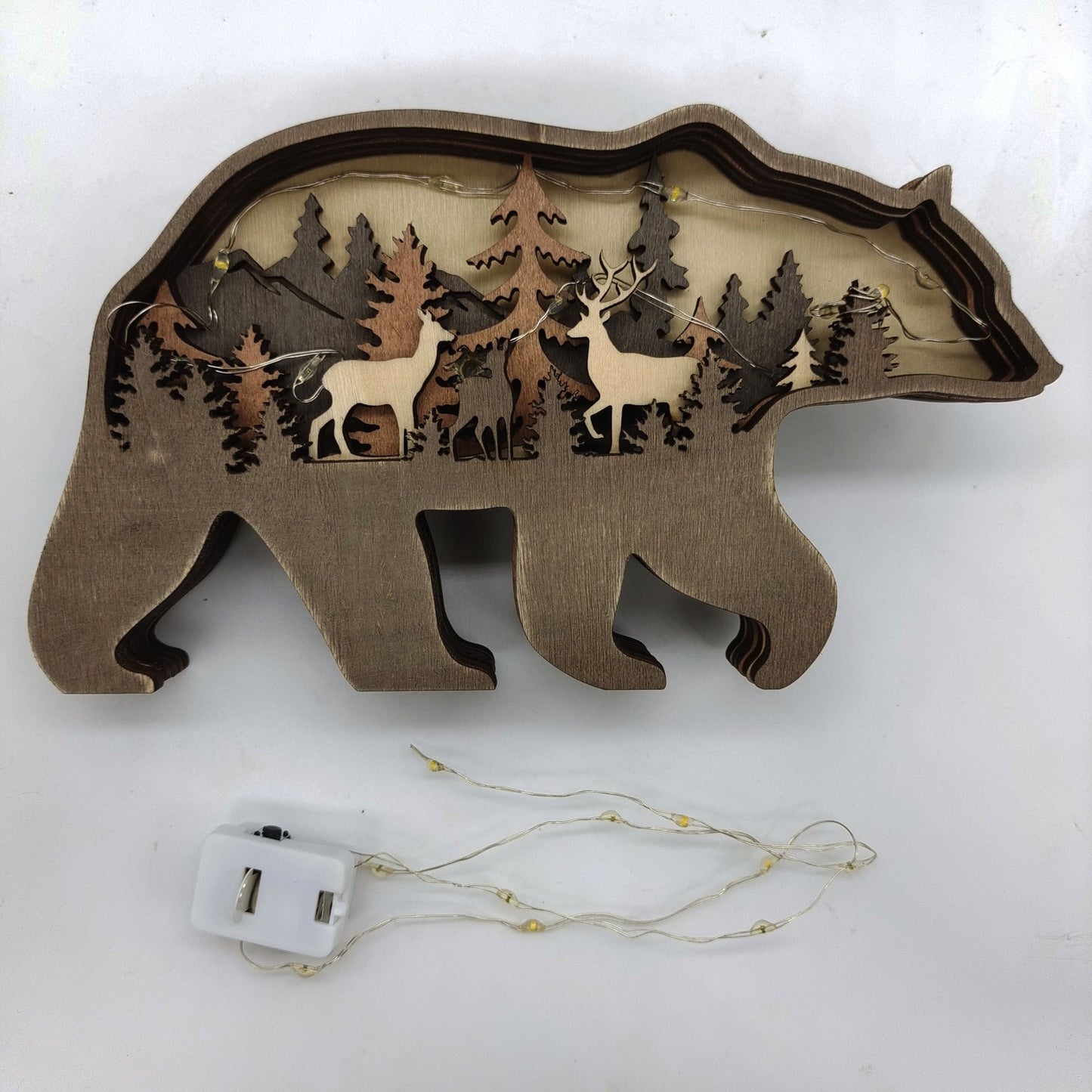 Wooden Elk/Bear Ornament