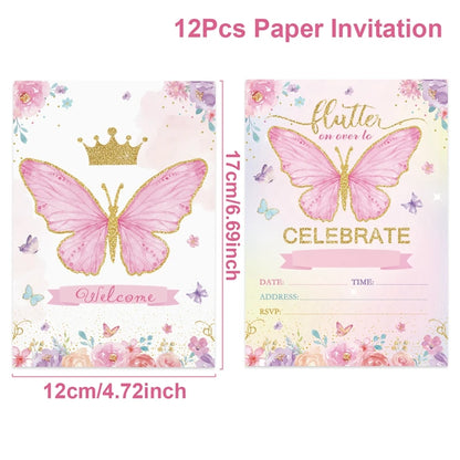 Birthday Invitation Cards 12Pcs