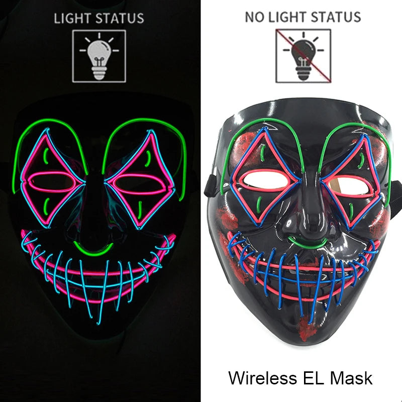 Neon LED Purge Mask