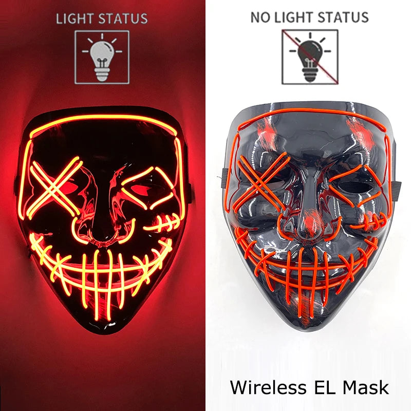 Neon LED Purge Mask