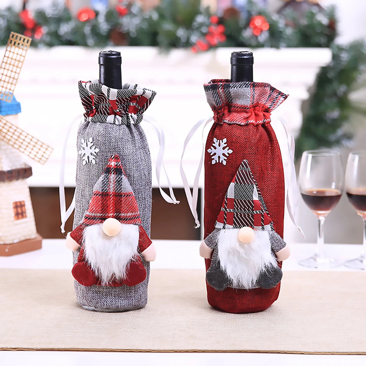 Christmas Wine Bottle Cover