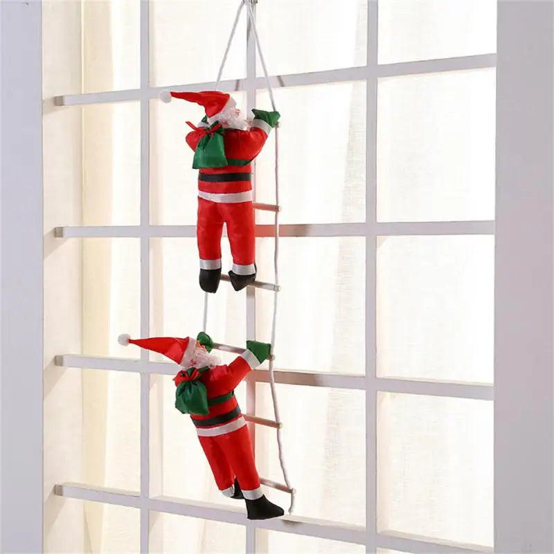 Santa Claus Climbing Ladder Decoration