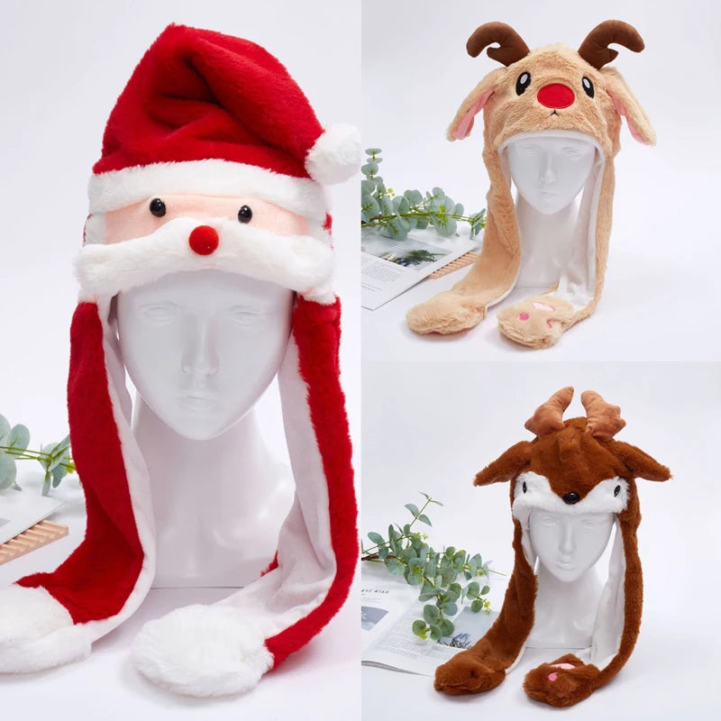 Animated Plush Christmas Hat