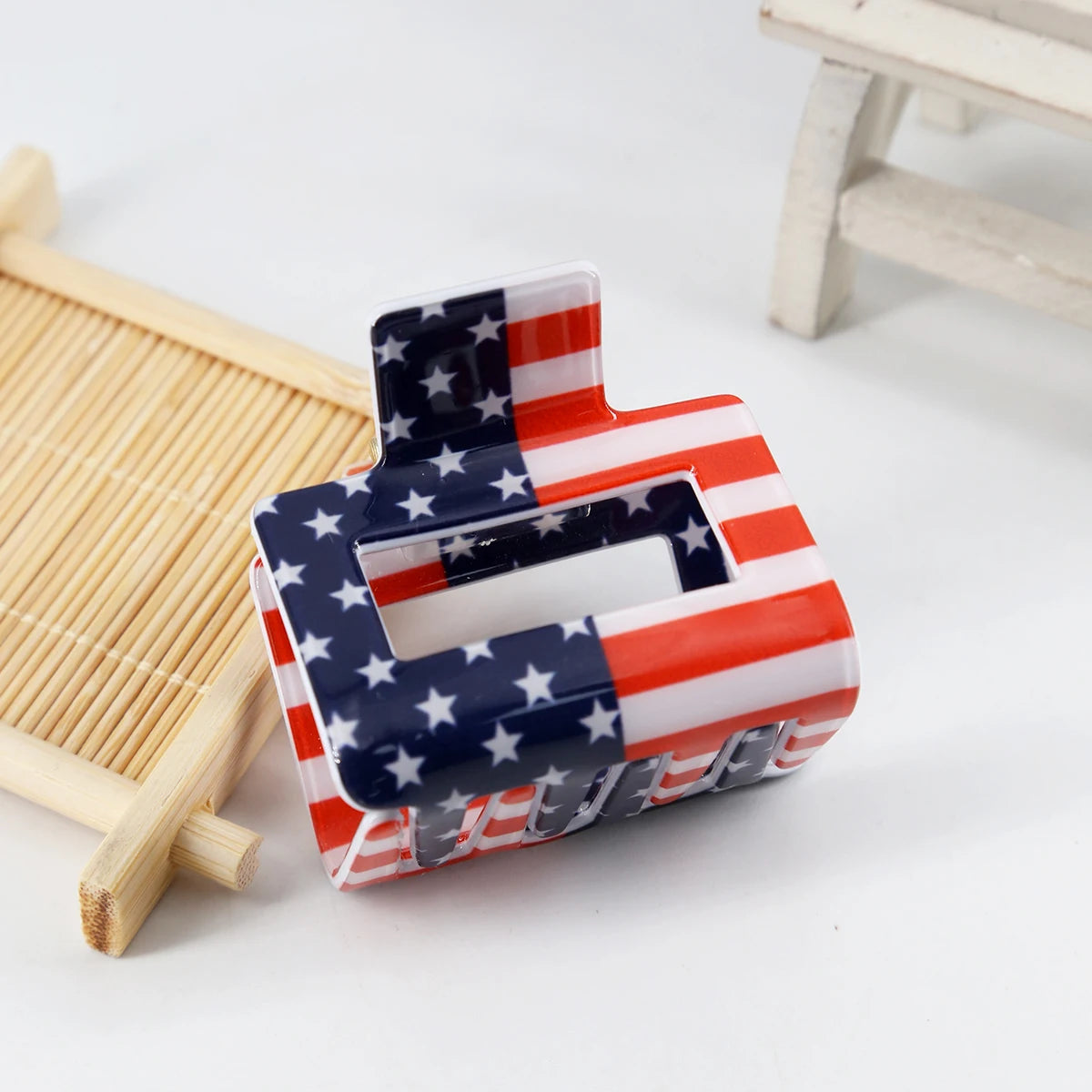 American Flag Hair Claw 5cm