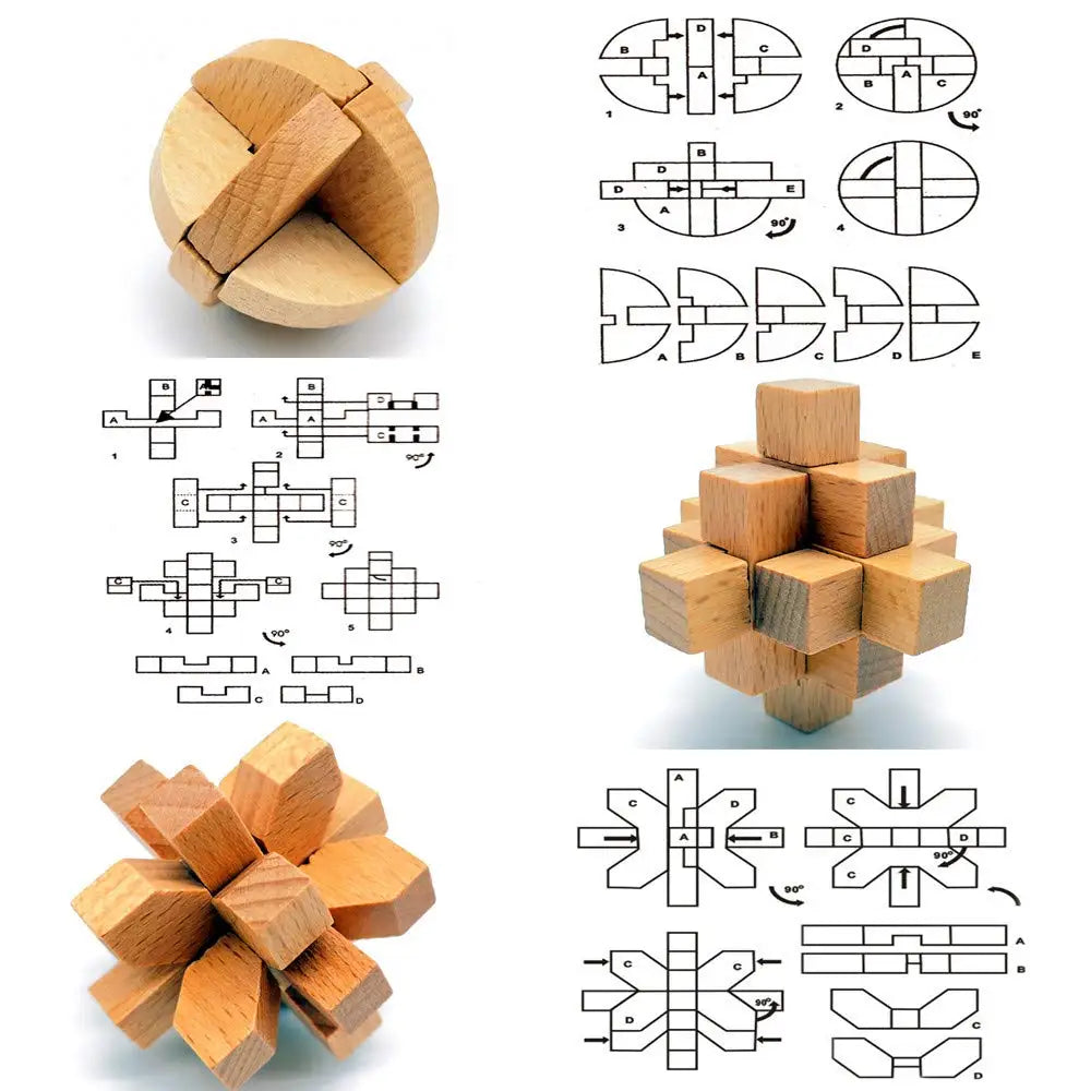 Wooden Lock Brain Teaser