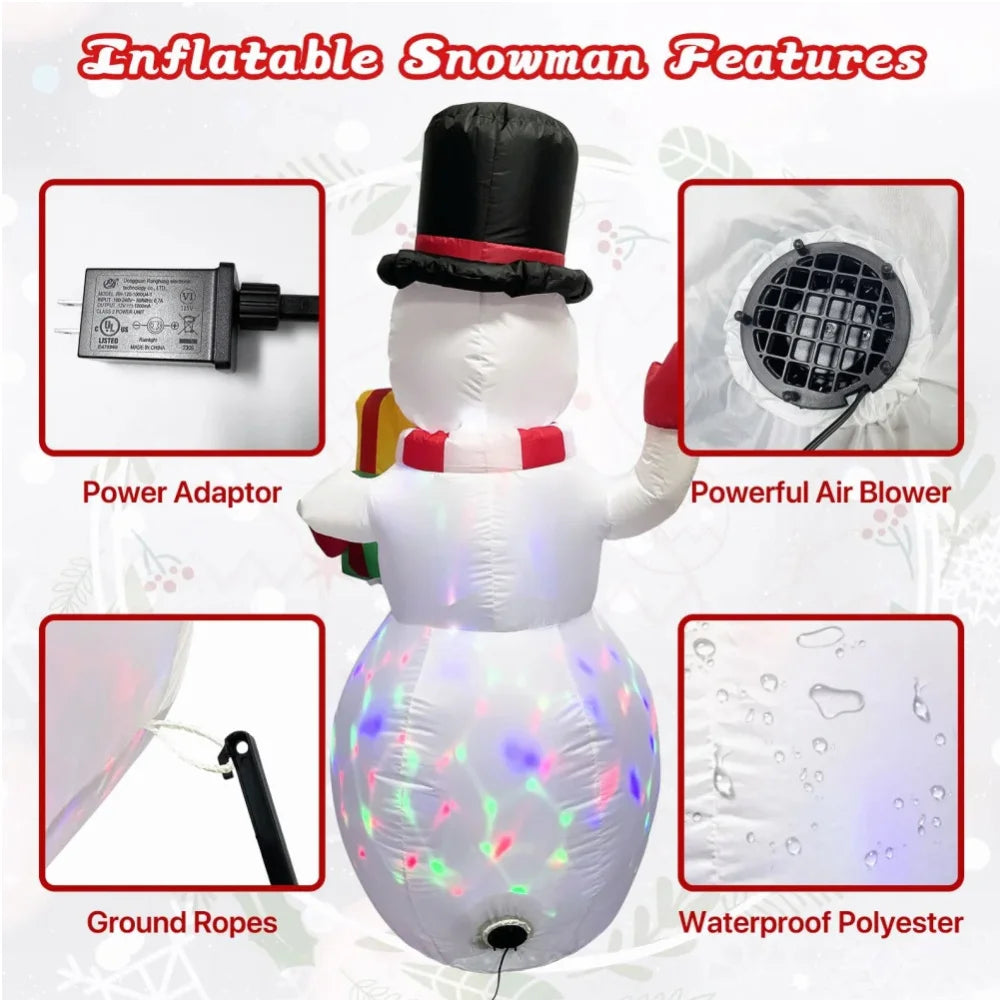 LED Christmas Inflatable Snowman 1.5M