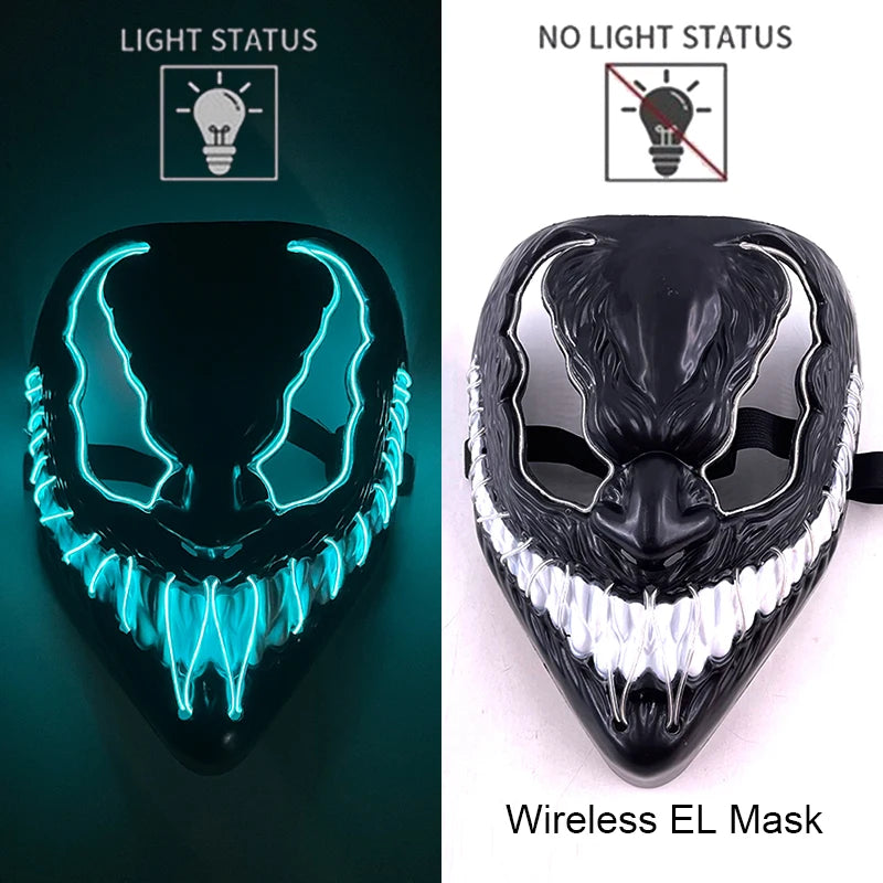 Neon LED Purge Mask