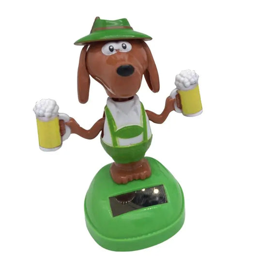 Solar Energy Drinking Dog Bobblehead