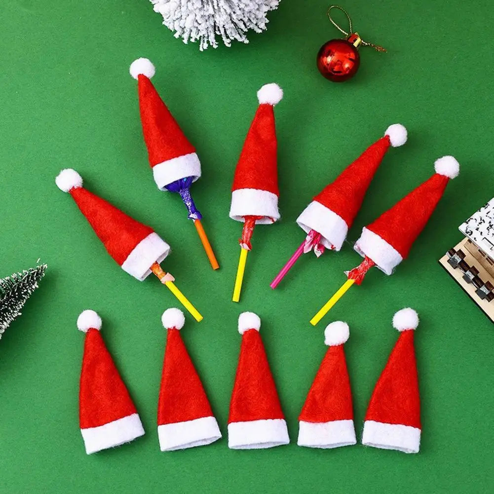 Mini Santa Decoration Hat 10Pcs