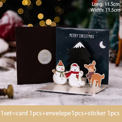 3D Pop UP Christmas Greeting Card