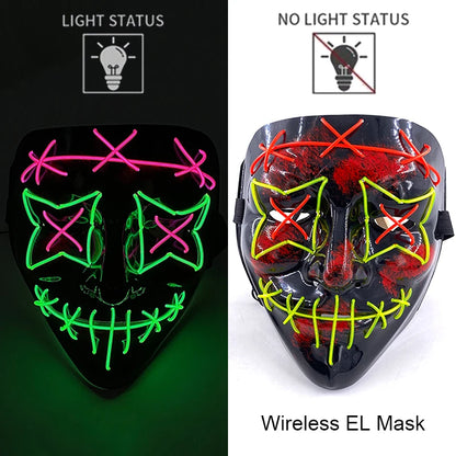 Neon LED Purge Mask