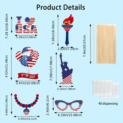 American Style Photo Booth Props 33Pcs