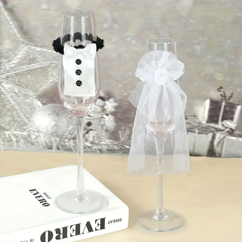 Wedding Bride Groom Glass Decoration