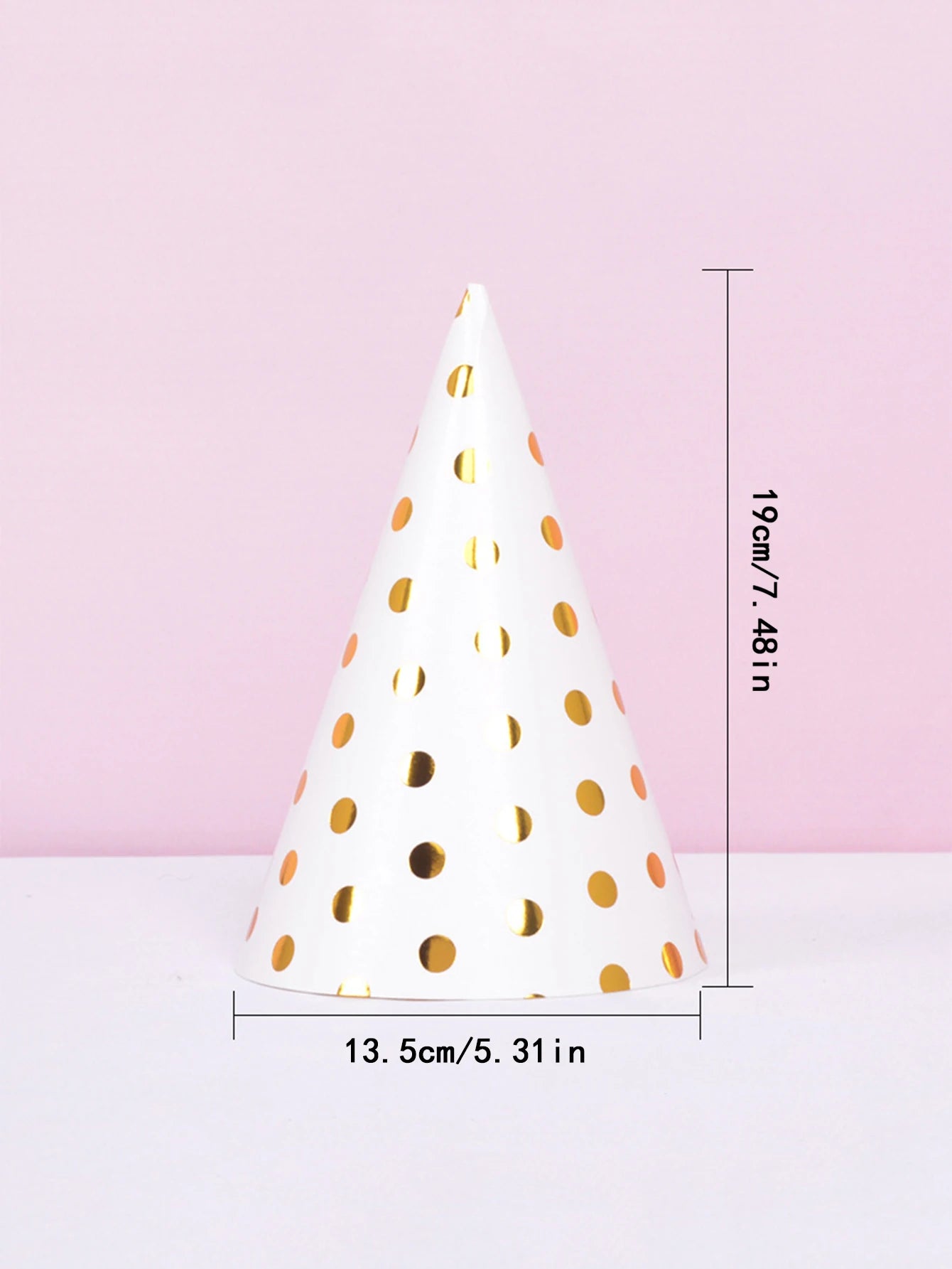 Polka dot birthday hat 10PCS