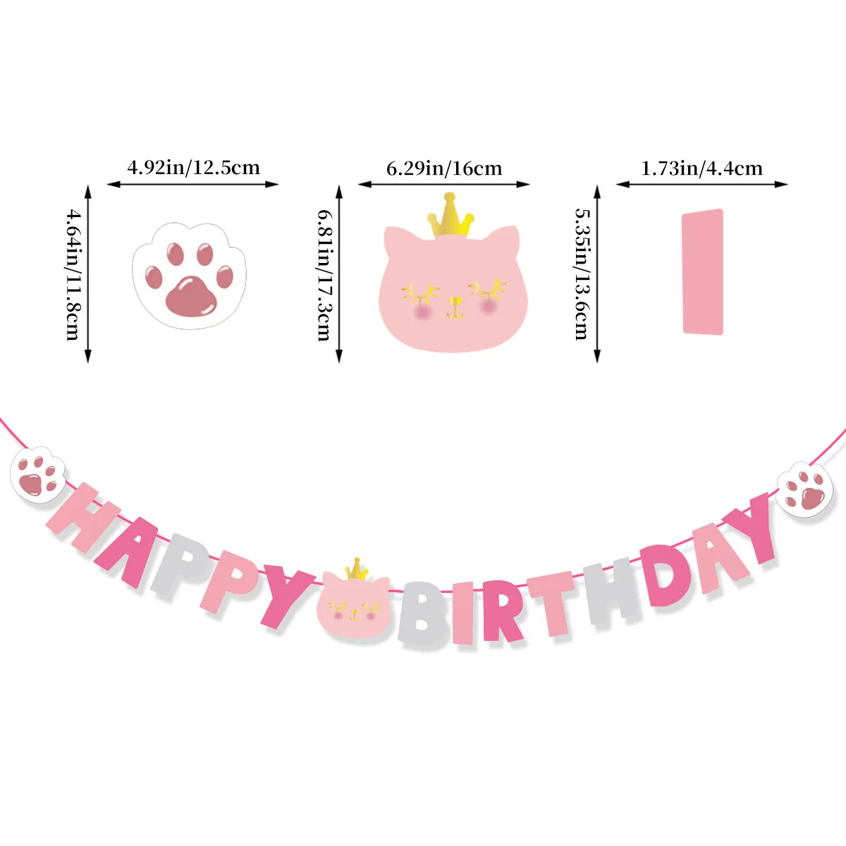 Cat/Dog Birthday Banner