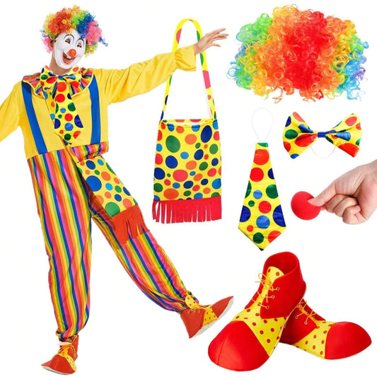 Clown Costume with Accessories