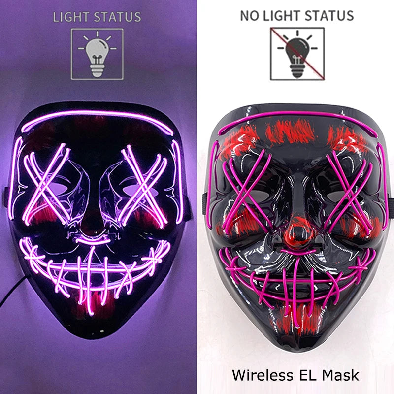 Neon LED Purge Mask