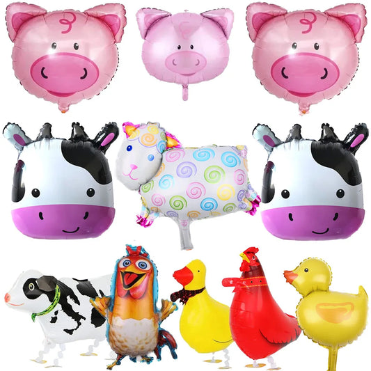 Farm Animals Foil Balloons