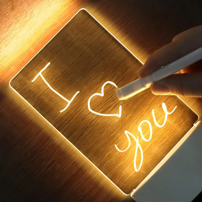 Desk Lamp Note/Message Board