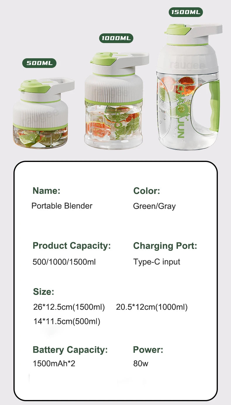 Portable Electric Fruit Blender