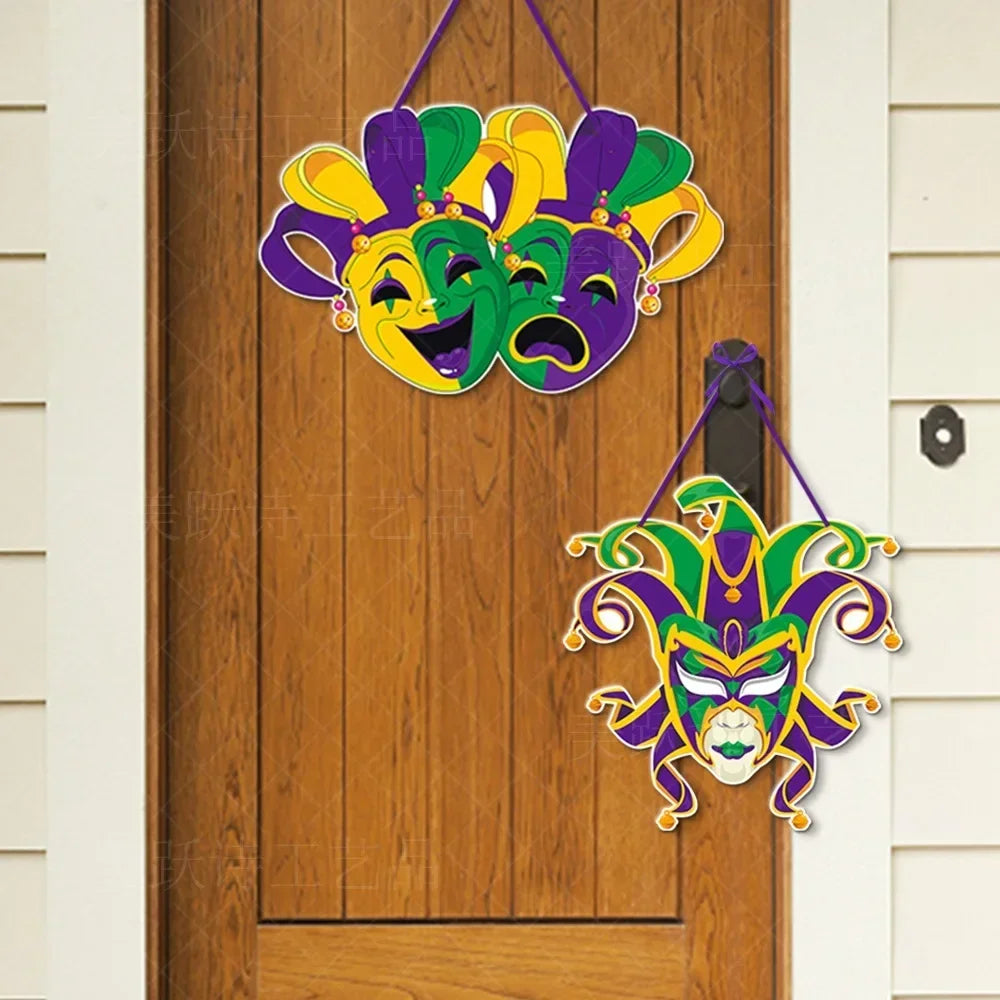 Mardi Gras Door Pendants