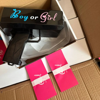 Gender Reveal Card Gun