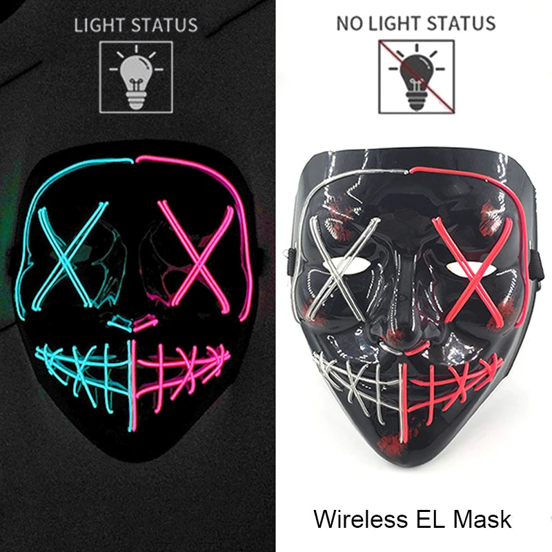 Neon LED Purge Mask