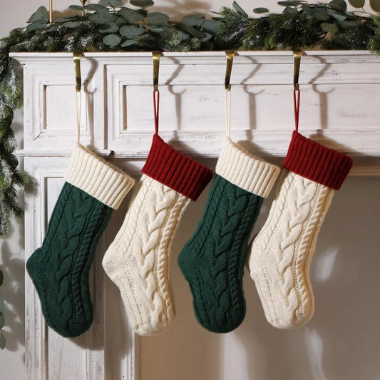 Large Christmas Knitted Sock