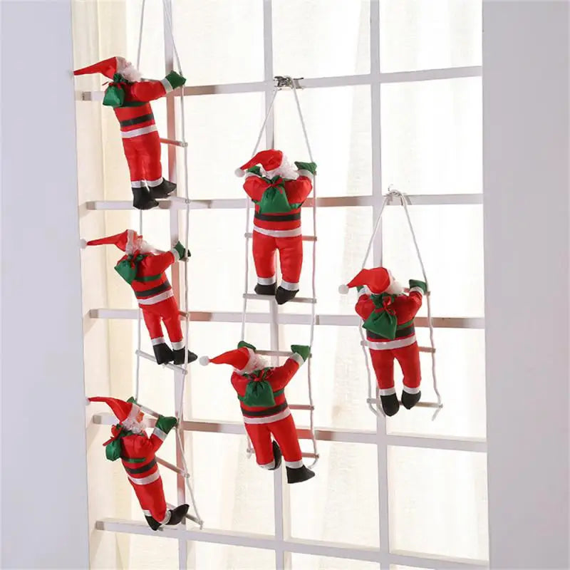 Santa Claus Climbing Ladder Decoration