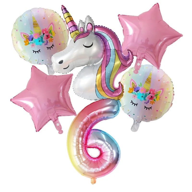 Unicorn Foil Balloon Set