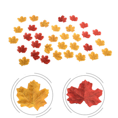 100/200Pcs Autumn Leaves