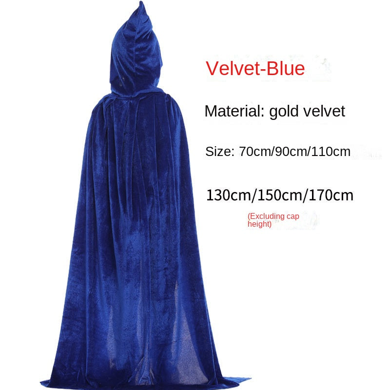 Hooded Velvet Cloak