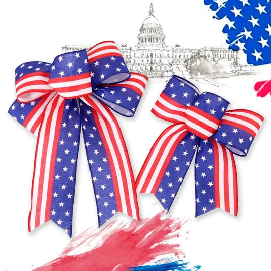 Wreath Bow American Style