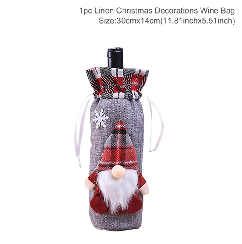 Christmas Wine Bottle Cover