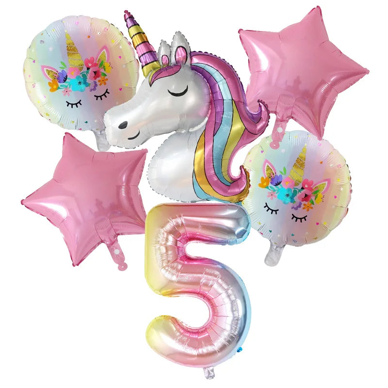 Unicorn Foil Balloon Set