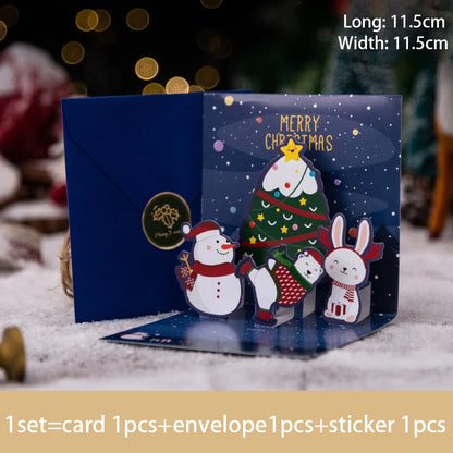 3D Pop UP Christmas Greeting Card