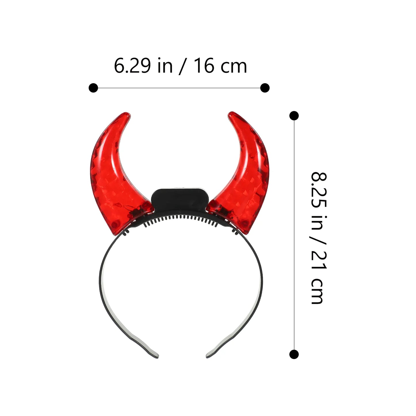 Led Devil Horn Headband