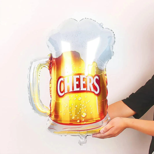 10Pcs Beer Mug Balloons