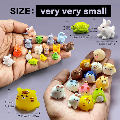 Miniature Animal Figurines 10Pcs