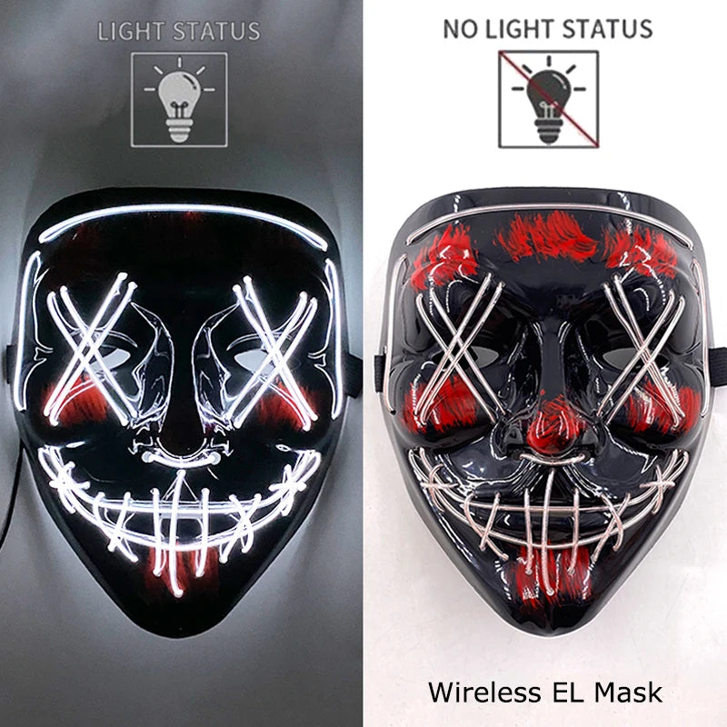 Neon LED Purge Mask