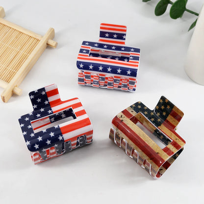 American Flag Hair Claw 5cm