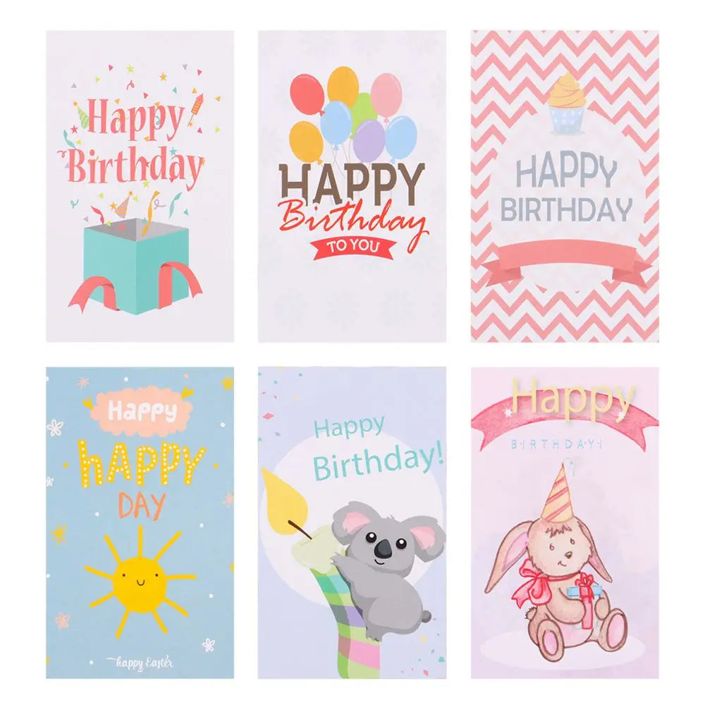 Small Birthday Cards 30Pcs