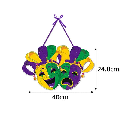 Mardi Gras Door Pendants