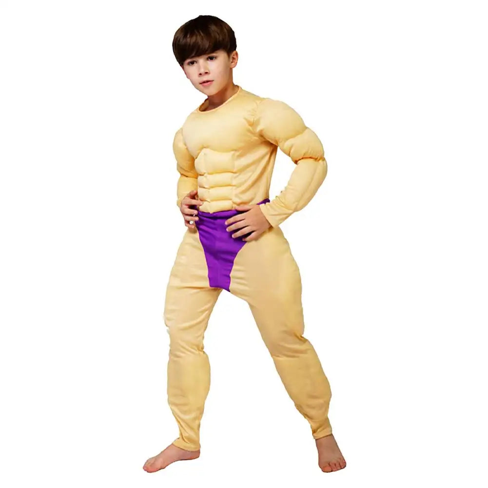 Kid Muscular Jumpsuit Costume