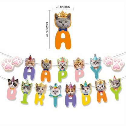 Cat/Dog Birthday Banner